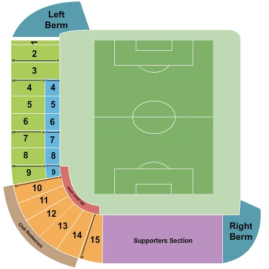 seating chart for Cashman Field - Soccer - eventticketscenter.com