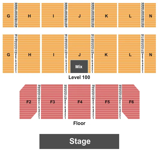 seating chart for Casino Rama Entertainment Centre - Endstage 3 - eventticketscenter.com