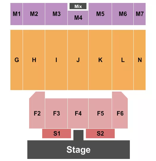 seating chart for Casino Rama Entertainment Centre - Endstage 5 - eventticketscenter.com