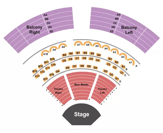 seating chart for Casino Regina - Endstage 2 - eventticketscenter.com