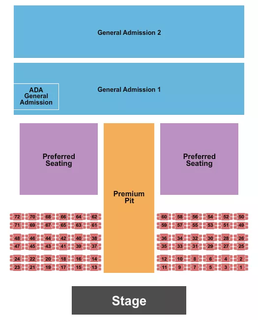 seating chart for Castle Ridge - Concert - eventticketscenter.com