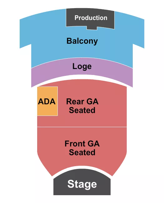 seating chart for Castro Theatre - Endstage Front/Rear GA - eventticketscenter.com
