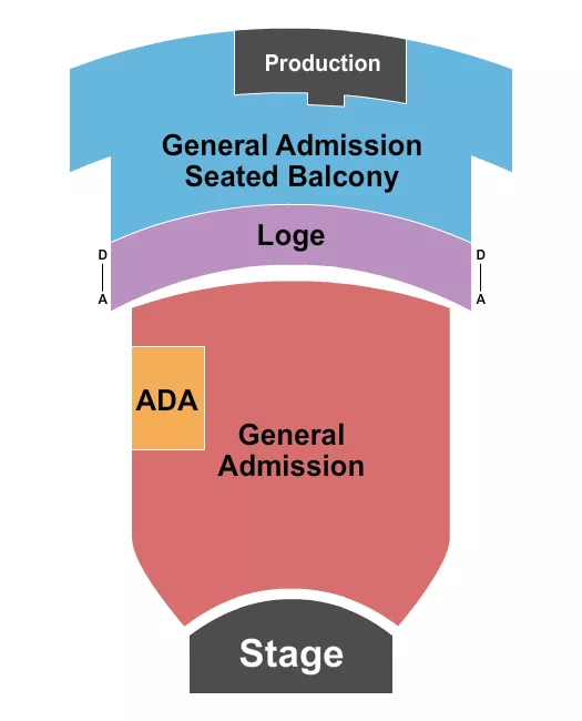 seating chart for Castro Theatre - Endstage GA/Loge 2 - eventticketscenter.com