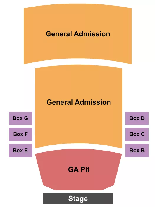 seating chart for Masonic Jack White Theatre at the Masonic Temple - GA and GA Pit 2 - eventticketscenter.com