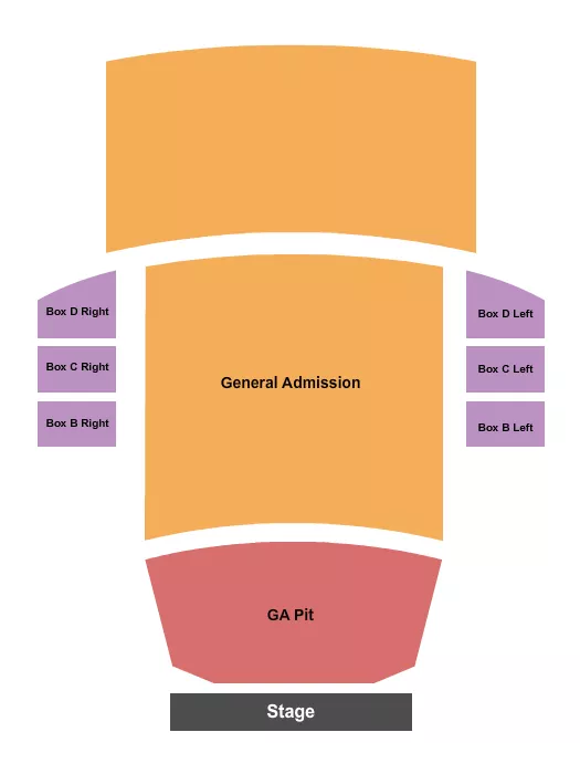 seating chart for Cathedral Theatre at the Masonic Temple - GA and GA Pit - eventticketscenter.com