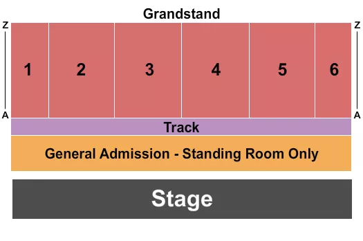 seating chart for Cattaraugus County Fair - End Stage 2 - eventticketscenter.com