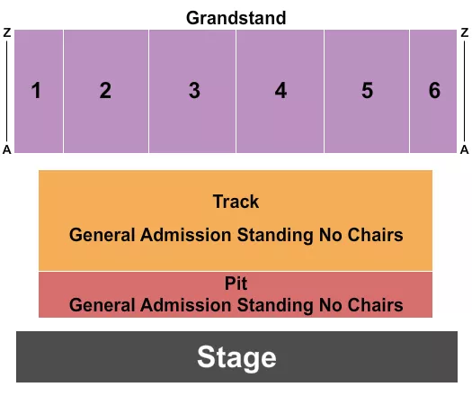 seating chart for Cattaraugus County Fair - Endstage Pit - eventticketscenter.com