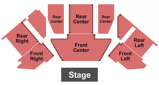 seating chart for Cedar Crossing Casino & Entertainment Center - Endstage - eventticketscenter.com