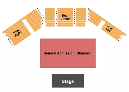 seating chart for Cedar Crossing Casino & Entertainment Center - Endstage GA - eventticketscenter.com
