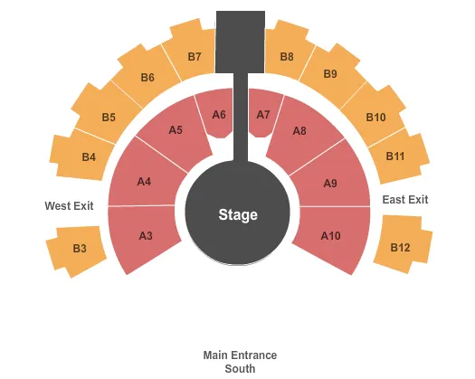 seating chart for Celebrity Theatre - AZ - Half House - eventticketscenter.com