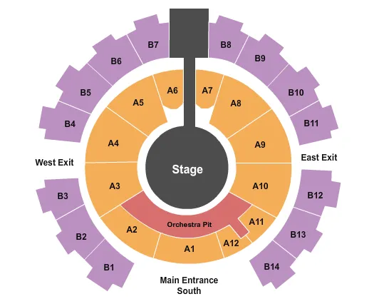 seating chart for Celebrity Theatre - AZ - EndStage - eventticketscenter.com