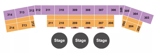 seating chart for Celeste Center at Ohio Expo Center & State Fair - Aladdin 2 - eventticketscenter.com