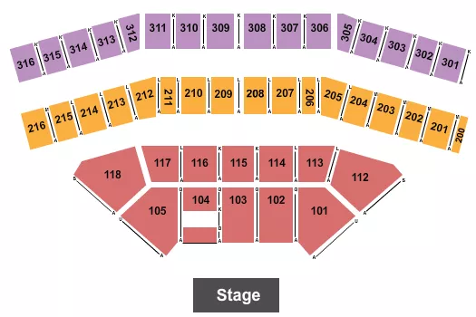 seating chart for Celeste Center - Endstage 3 - eventticketscenter.com