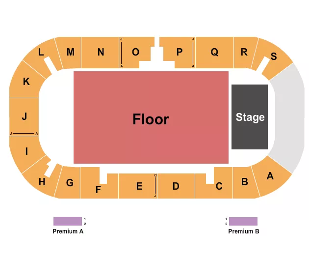 seating chart for Cenovus Energy Hub - Endstage GA Floor - eventticketscenter.com