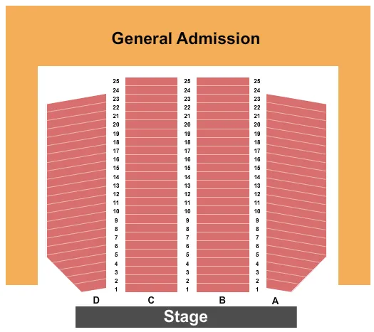 seating chart for Centennial Terrace - Endstage - eventticketscenter.com