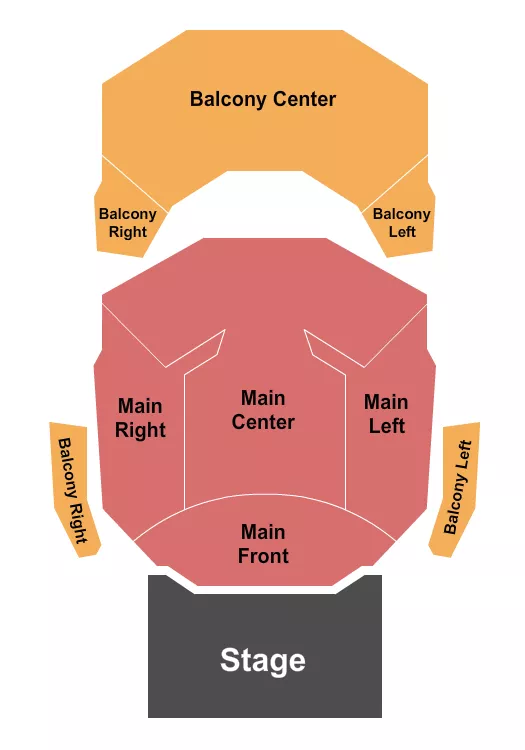 seating chart for Center Theatre At North Shore Center For The Performing Arts - Endstage 2 - eventticketscenter.com