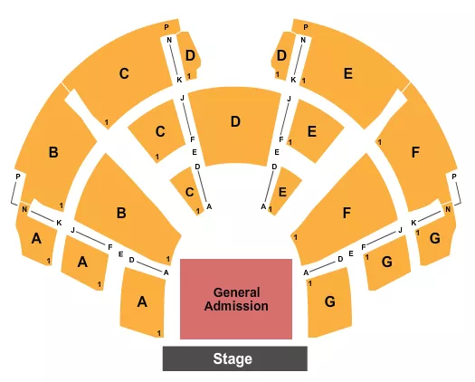 seating chart for Center Stage Theatre - Endstage GA Flr - eventticketscenter.com