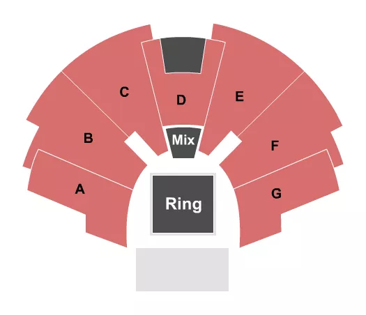 seating chart for Center Stage Theatre - Wrestling - eventticketscenter.com