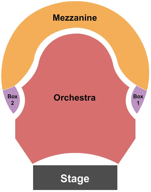seating chart for Center Theater at California Center For The Arts Escondido - End Stage - eventticketscenter.com