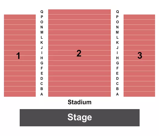 seating chart for Central Park Performing Arts Center - Endstage - Stadium Only - eventticketscenter.com