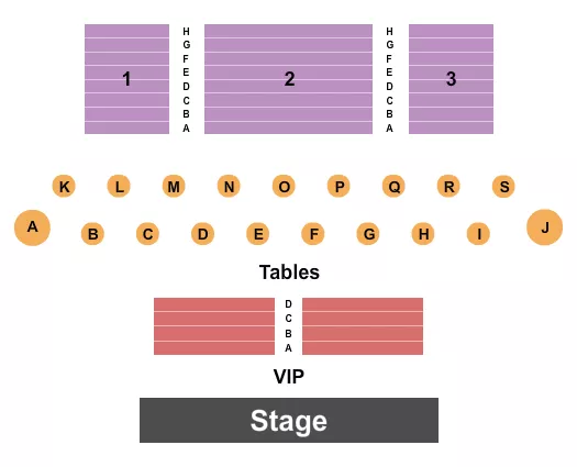 seating chart for Central Park Performing Arts Center - Endstage VIP/Tables - eventticketscenter.com