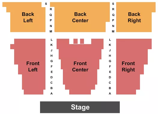 seating chart for Central Piedmont's New Theater - Endstage - eventticketscenter.com