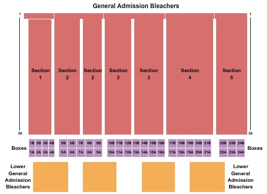 seating chart for Central Washington State Fairgrounds - Rodeo - eventticketscenter.com