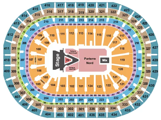 seating chart for Centre Bell - Aerosmith - eventticketscenter.com