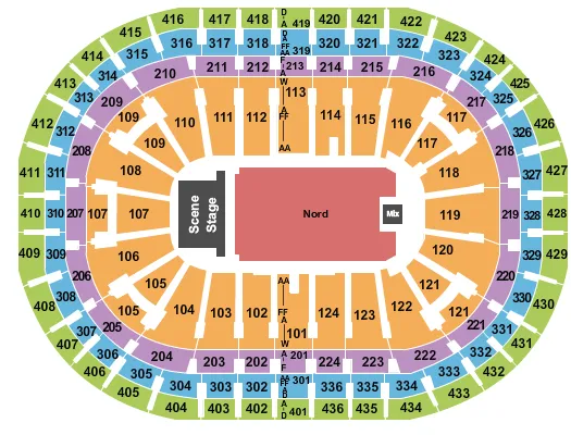 seating chart for Centre Bell - Bryan Adams-2 - eventticketscenter.com
