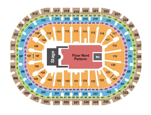 seating chart for Centre Bell - Hilary Duff - eventticketscenter.com