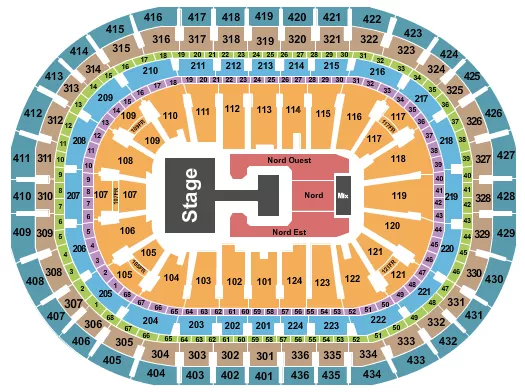seating chart for Centre Bell - Ive - eventticketscenter.com