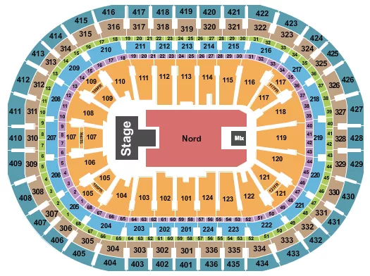 seating chart for Centre Bell - Matt Rife - eventticketscenter.com