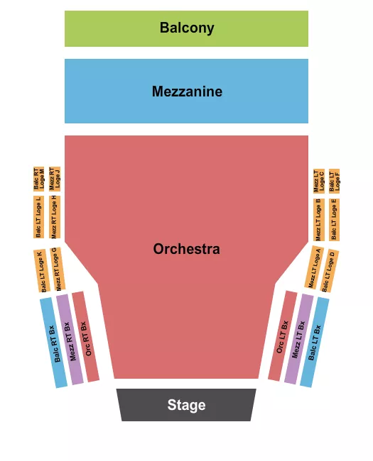 seating chart for Centre In The Square - Ontario - End Stage - eventticketscenter.com