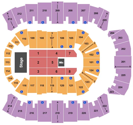 seating chart for Brookshire Grocery Arena - Lil Baby - eventticketscenter.com