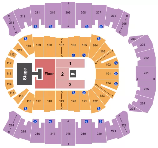 seating chart for Brookshire Grocery Arena - Riley Green - eventticketscenter.com