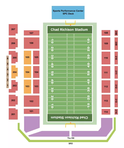 Football Seating Map