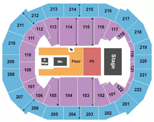 seating chart for Chaifetz Arena - Forrest Frank - eventticketscenter.com