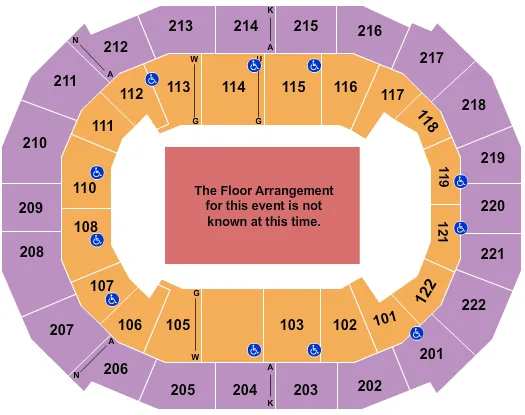 seating chart for Chaifetz Arena - Generic Floor - eventticketscenter.com