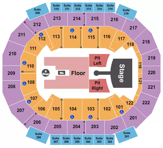 seating chart for Chaifetz Arena - Greta Van Fleet - eventticketscenter.com