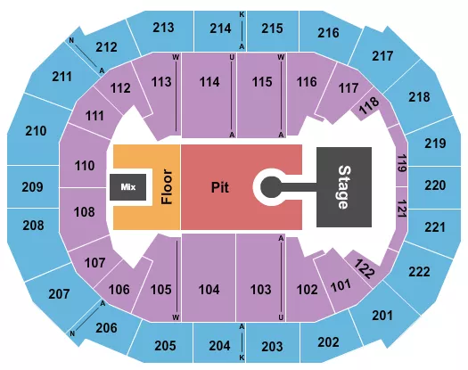 seating chart for Chaifetz Arena - Louis Tomlinson - eventticketscenter.com