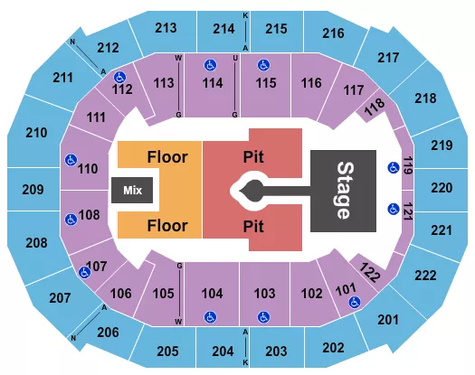 seating chart for Chaifetz Arena - Sabrina Carpenter - eventticketscenter.com