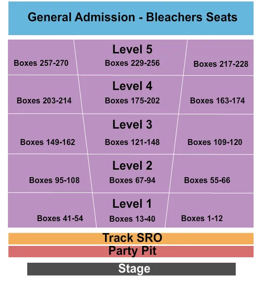 seating chart for Champaign County Fair - End Stage - eventticketscenter.com