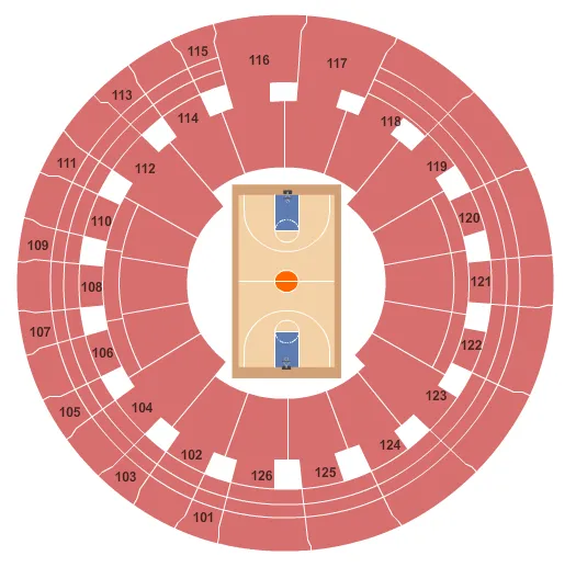 seating chart for Charles Koch Arena - Basketball - eventticketscenter.com