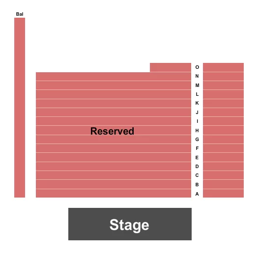 seating chart for Charles R. Wood Theater - Endstage - eventticketscenter.com