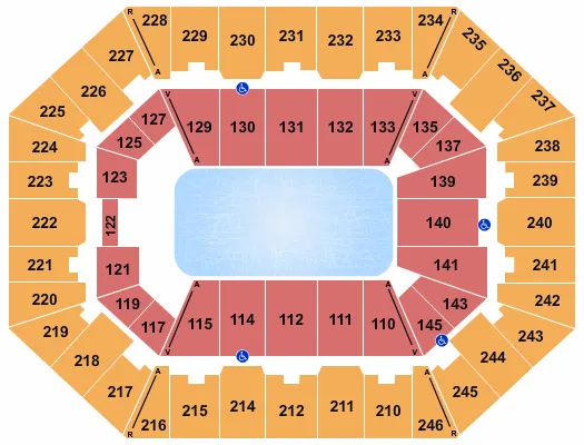 seating chart for Charleston Coliseum & Convention Center - Charleston - Disney On Ice 2 - eventticketscenter.com