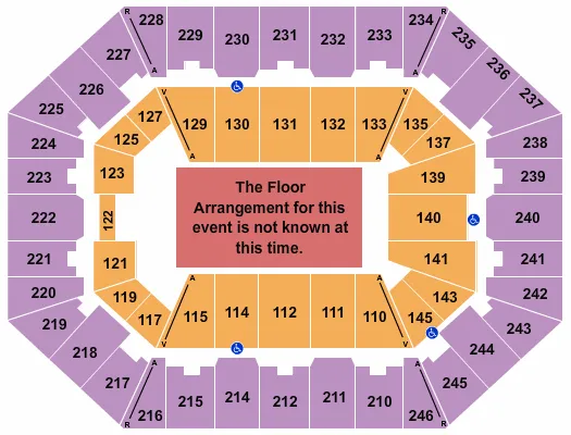 seating chart for Charleston Coliseum & Convention Center - Charleston - Generic Floor - eventticketscenter.com