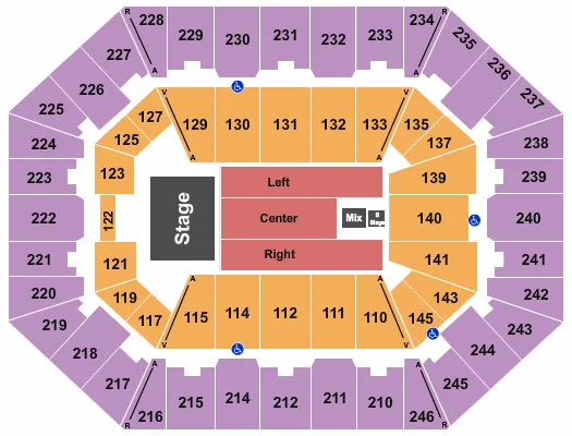 seating chart for Charleston Coliseum & Convention Center - Charleston - The Judds - eventticketscenter.com