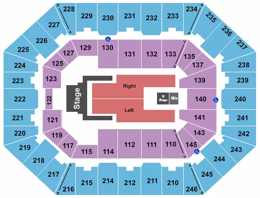 seating chart for Charleston Coliseum & Convention Center - Charleston - Jelly Roll - eventticketscenter.com