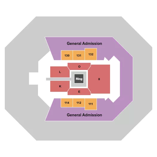 seating chart for Charleston Coliseum & Convention Center - Charleston - Toughman - eventticketscenter.com