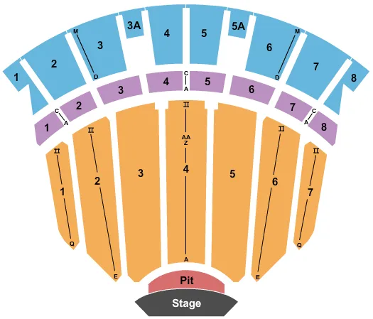 seating chart for Charleston Municipal Auditorium - End Stage - eventticketscenter.com